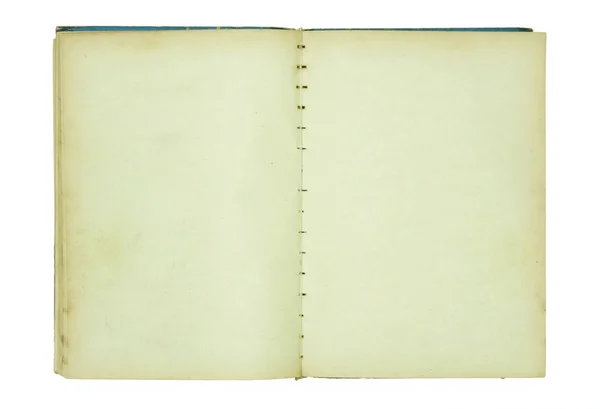 Стара книга ізольована на білому тлі з відсічним контуром — стокове фото