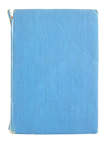 Velhas páginas de livros azuis isoladas em um fundo branco — Fotografia de Stock