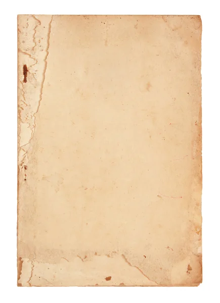 Stare strony książka na białym tle — Zdjęcie stockowe