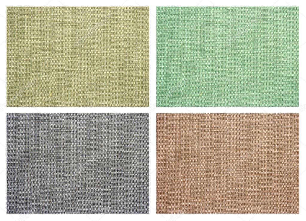 Set of Linen canvas texture