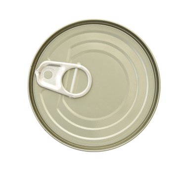 Canned food isolated on white background with clipping path clipart