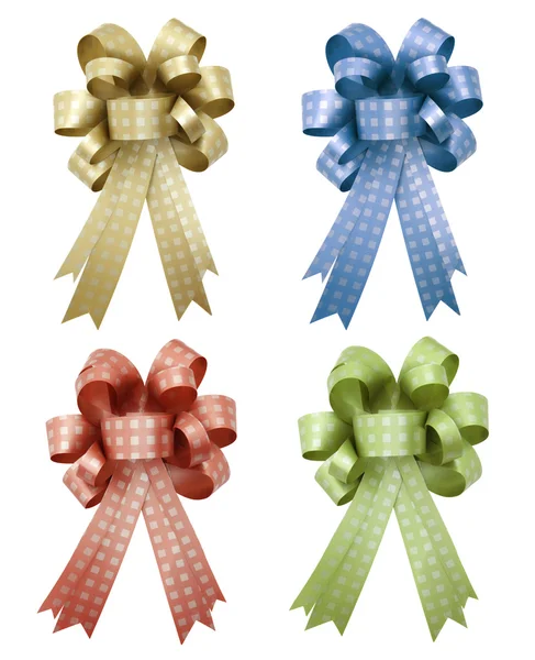 Set of gift ribbon and bow Isolated on white background — Stock Photo, Image