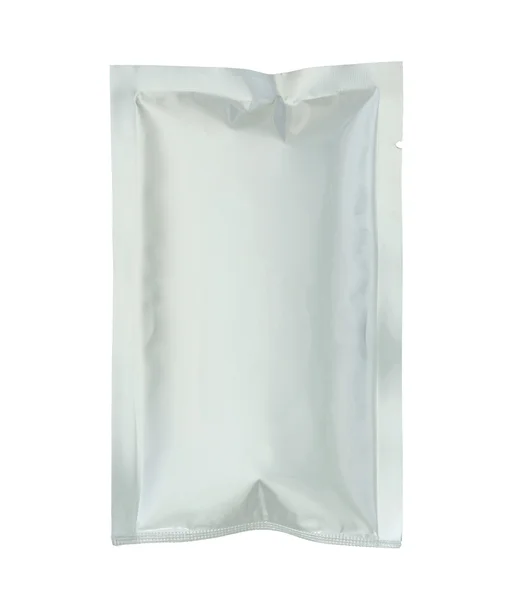 Paquet en plastique isolé sur fond blanc — Photo