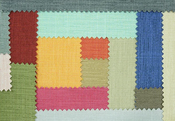 Muestras de textura de tela multicolor — Foto de Stock
