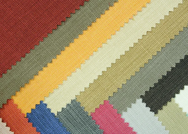 Campioni di texture in tessuto multi colore — Foto Stock