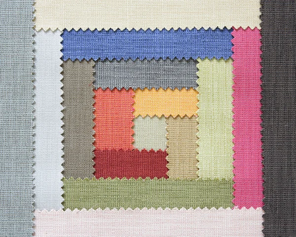 Muestras de textura de tela multicolor —  Fotos de Stock