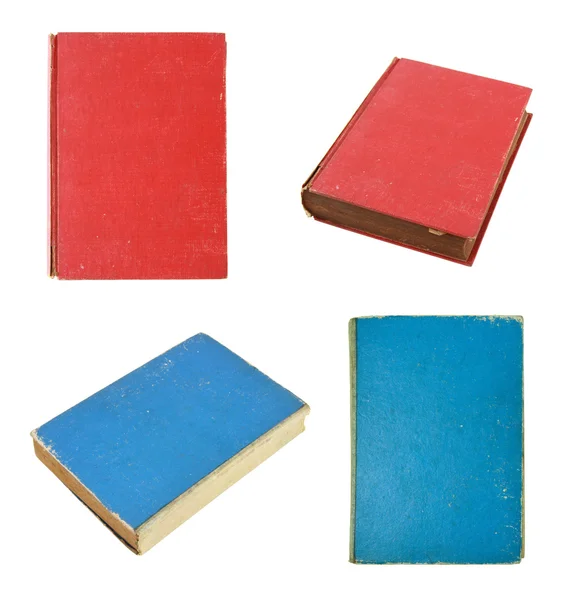 Set di vecchio libro isolato su sfondo bianco — Foto Stock