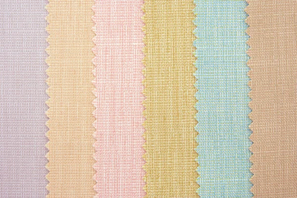 Multi kolor tkanina tekstura próbek — Zdjęcie stockowe