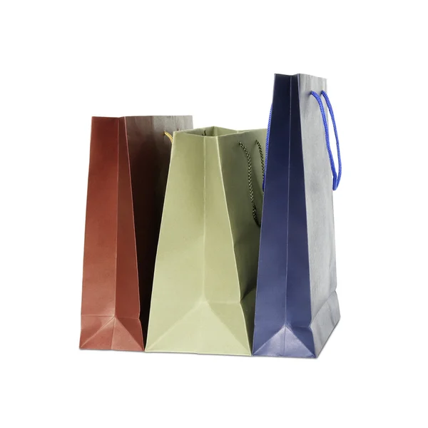 Colorful shopping bags isolated on white background — Stock Photo, Image