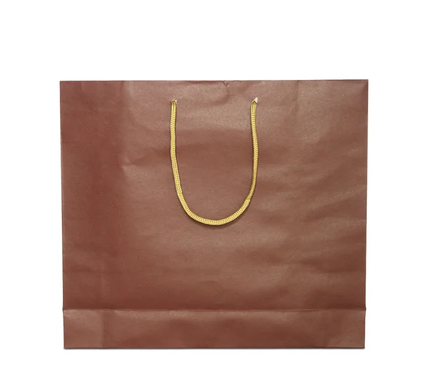 Красная сумка для покупок на белом фоне — стоковое фото
