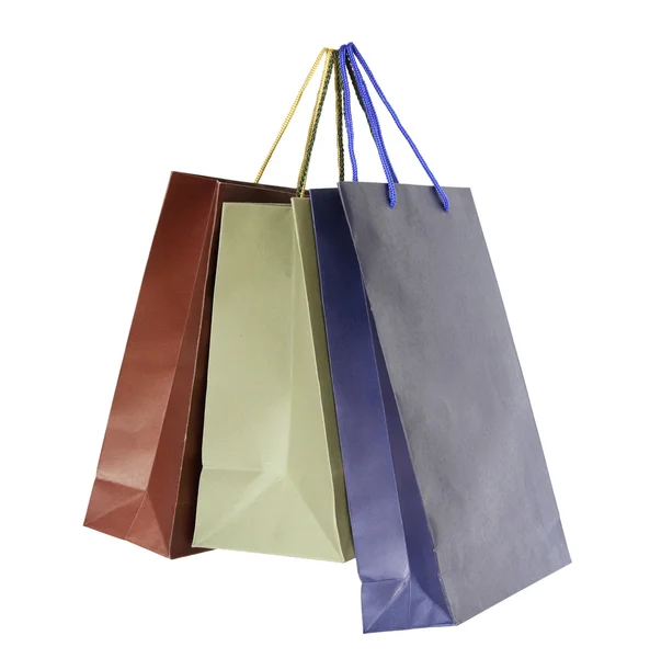 Colorful shopping bags isolated on white background — Stock Photo, Image