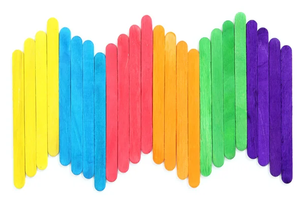 Tomma färgglada trä glass stick — Stockfoto