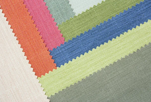 Multi color fabric texture samples — Stock Photo, Image
