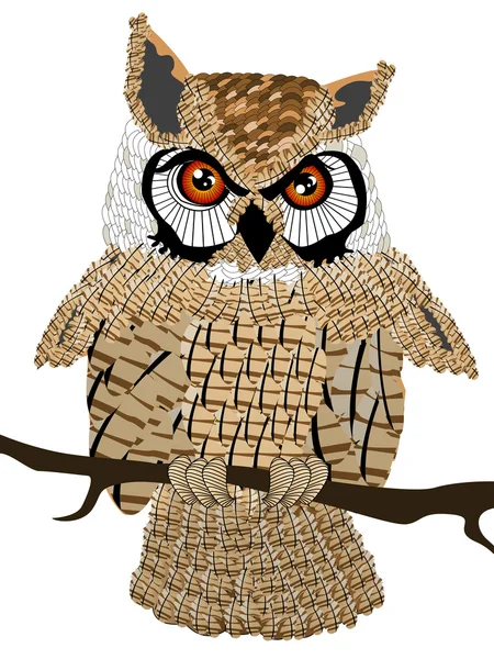 Owl cartoon — Stock Photo, Image