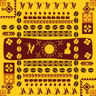 African traditional design clipart