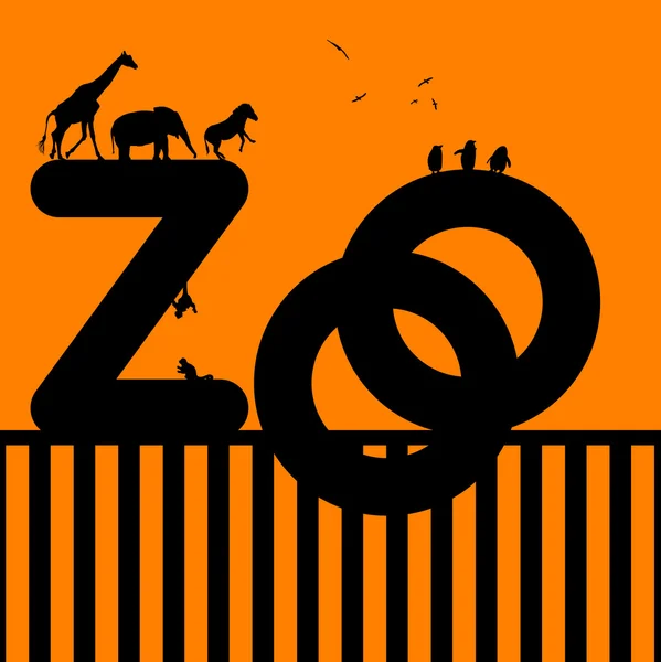 stock image Zoo Illustration with Animals