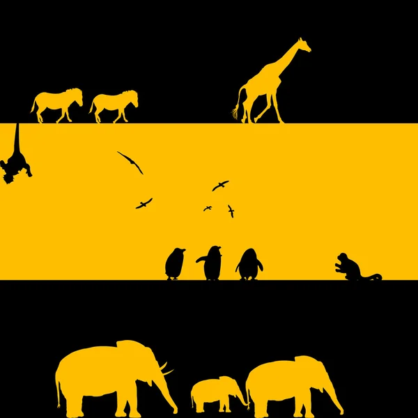Afrikanska djur illustration — Stockfoto