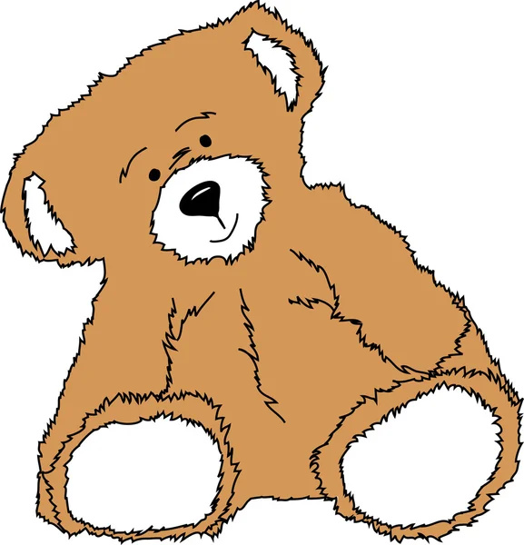 Niedliche Teddybär-Illustration — Stockfoto