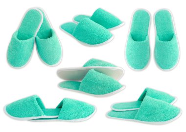 Slippers isolated on white background clipart