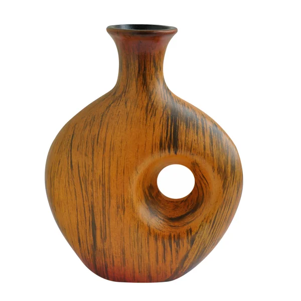 孤立した木製の花瓶 — ストック写真