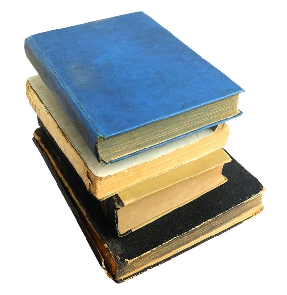 Στοίβα βιβλία απομονωθεί — Φωτογραφία Αρχείου