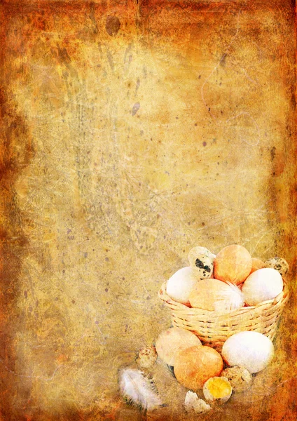 Velikonoční vinobraní pozadí — Stock fotografie