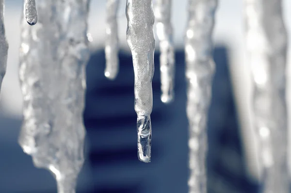 Téli táj, a jég és a hó — Stock Fotó