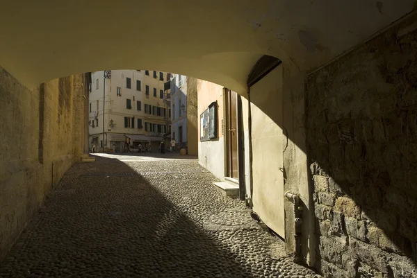 Sanremo, Ligúria Itália, casas antigas — Fotografia de Stock
