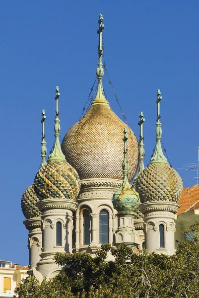 Sanremo, Ligurië Italië, Russisch-orthodoxe kerk — Stockfoto