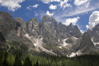 Dolomiti yakınındaki san martino di castrozza, trentino, İtalya