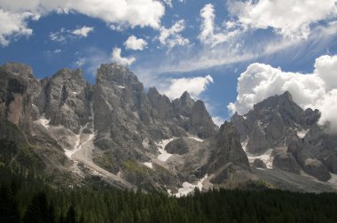 Dolomiti yakınındaki san martino di castrozza, trentino, İtalya