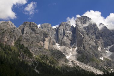 Dolomiti yakınındaki san martino di castrozza, trentino, İtalya