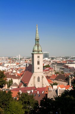 Bratislava, Slovakya st. martin's Katedrali ve sermaye