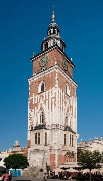Cracovia, Polonia, torre del ayuntamiento — Foto de Stock