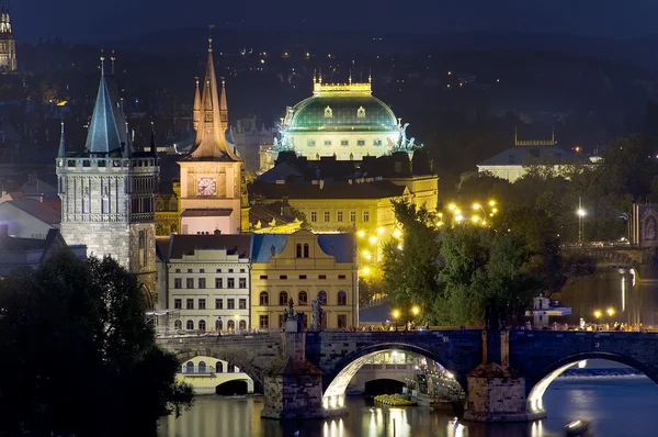 Вид на Прагу — стоковое фото