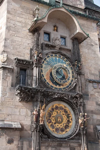 The astronomical clock in Prague, Czech republic in the Old Tow — Stock Photo, Image