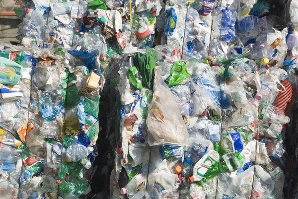Recycle polusi plastik — Stok Foto