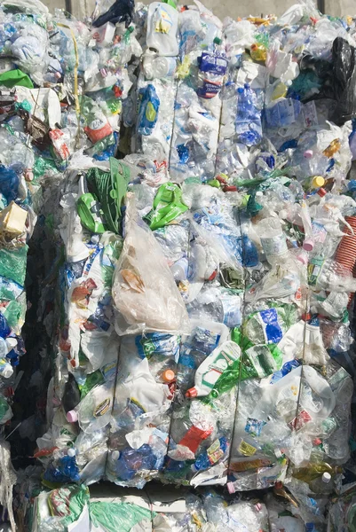 Recycle kunststof verontreiniging — Stockfoto