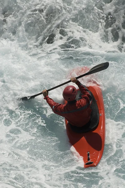 stock image Kayak on the wawes of the sea