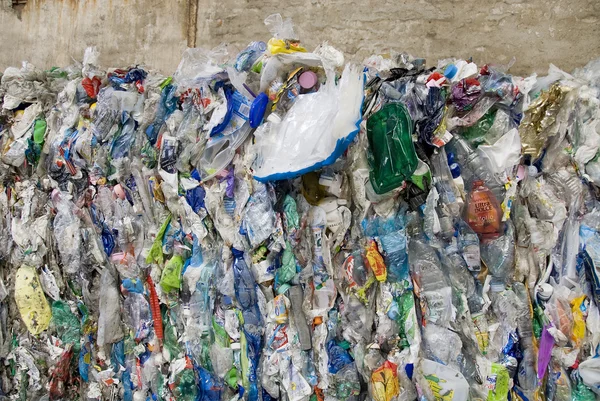 Цепь переработки отходов — стоковое фото