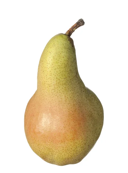 Απομονωμένες φρούτα σε λευκό, ένα αχλάδι — Φωτογραφία Αρχείου