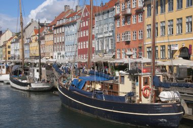 Nyhavn yeni armut Kopenhag Danimarka