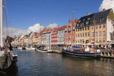 Nyhavn yeni armut Kopenhag Danimarka