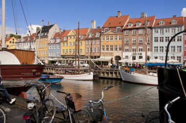 Nyhavn yeni armut Kopenhag Danimarka