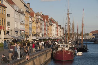 Nyhavn yeni armut Kopenhag Danimarka