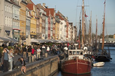 Nyhavn yeni armut Kopenhag Danimarka