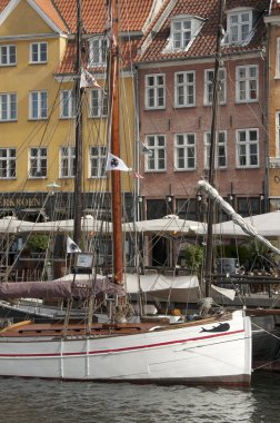 Nyhavn yeni armut Kopenhag Danimarka