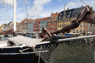 Nyhavn yeni armut Kopenhag Danimarka