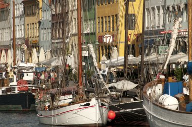 Nyhavn yeni armut Kopenhag Danimarka