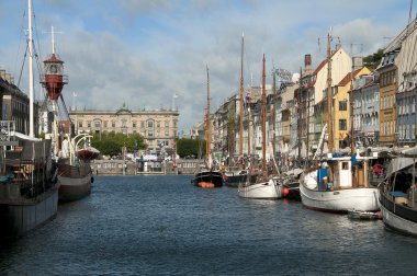 Nyhavn yeni armut Kopenhag Danimarka